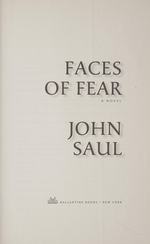 Cover for Faces of fear
