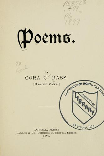 Cover for Poems.