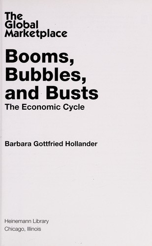 Cover for Booms, bubbles, and busts