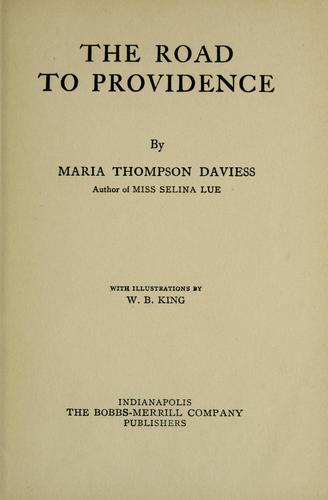 Cover for The road to Providence