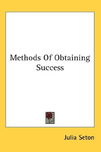Cover for Methods Of Obtaining Success