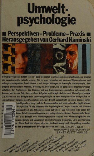 Cover for Umweltpsychologie