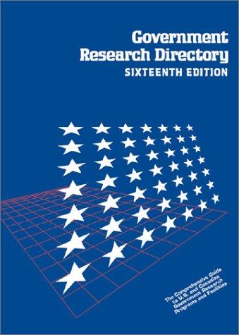 Cover for Government Research Directory