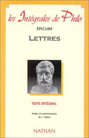 Cover for Epicure, lettres