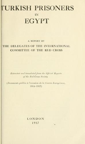 Cover for Turkish prisoners in Egypt