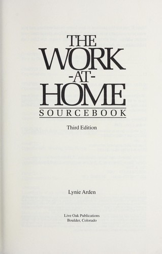 Cover for The work-at-home sourcebook