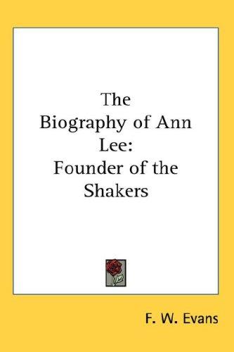 Cover for The Biography of Ann Lee