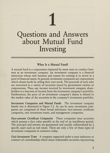 Cover for Mutual funds and your investment portfolio