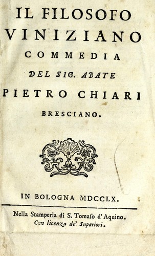 Cover for Il filosofo viniziano