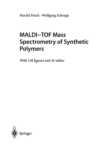 Cover for MALDI-TOF Mass Spectrometry of Synthetic Polymers