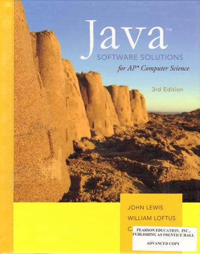 Cover for Java Software Solutions for AP Computer Science
