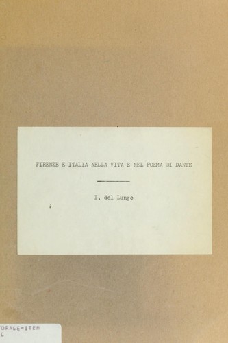 Cover for Firenze e Italia nella vita e nel poema di Dante