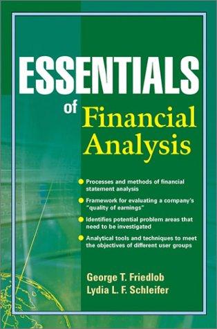 Cover for Essentials of Financial Analysis