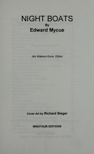 Cover for Night boats