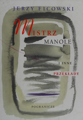 Cover for Mistrz Manole