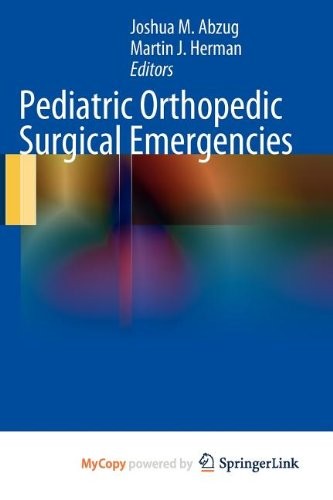 Cover for Pediatric Orthopedic Surgical Emergencies