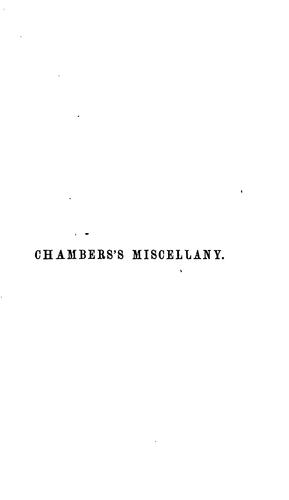 Cover for Chamber's Miscellany