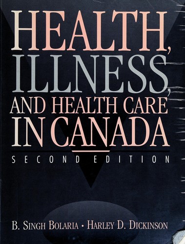 Cover for Health, Illness, and Health Care in Canada