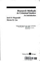 Cover for Research methods in criminal justice