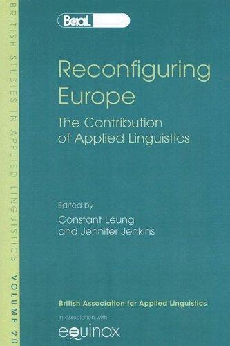 Cover for Reconfiguring Europe