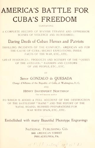 Cover for America's battle for Cuba's freedom
