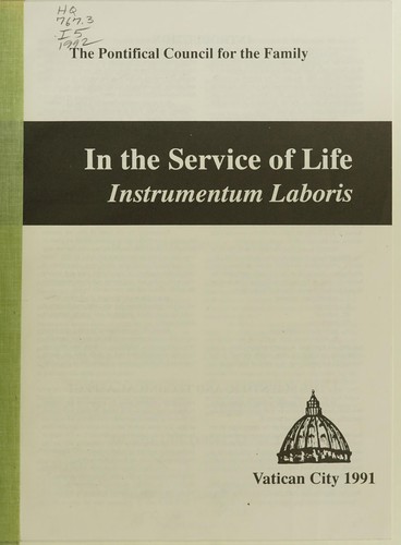 Cover for In the service of life