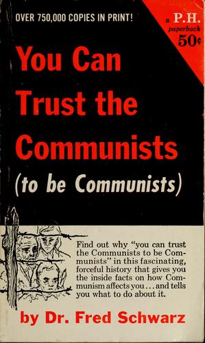 Cover for You can trust the Communists to be Communists
