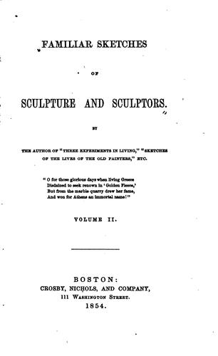 Cover for Familiar Sketches of Sculpture and Sculptors