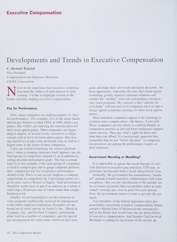 Cover for Rethinking corporate compensation plans.