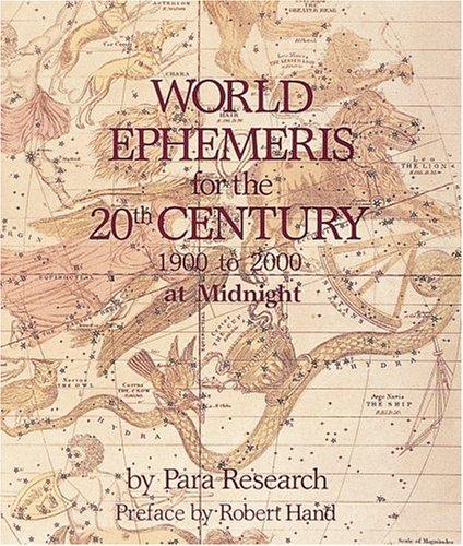Cover for World Ephemeris for the 20th Century