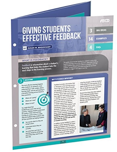 Cover for Giving Students Effective Feedback