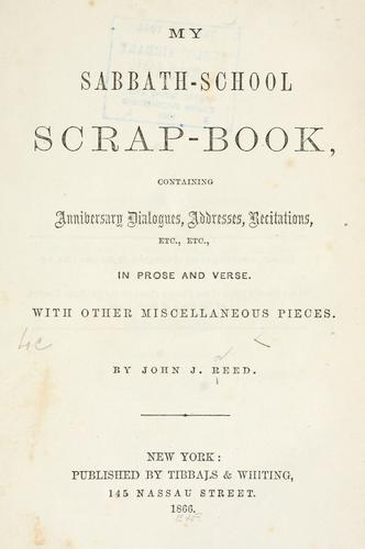 Cover for My Sabbath-school scrap-book