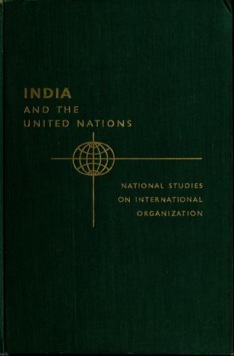 Cover for India and the United Nations.