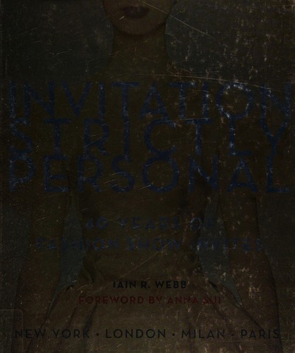 Cover for Invitation Strictly Personal