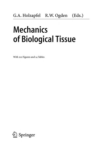 Cover for Mechanics of biological tissue