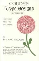 Cover for Goudy's type designs