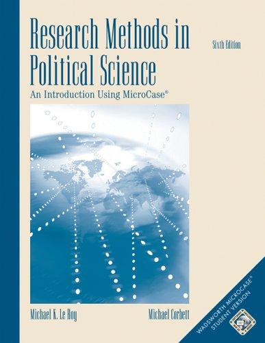 Cover for Research Methods in Political Science