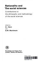 Cover for Rationality and the Social Sciences