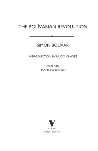 Cover for The Bolívarian revolution