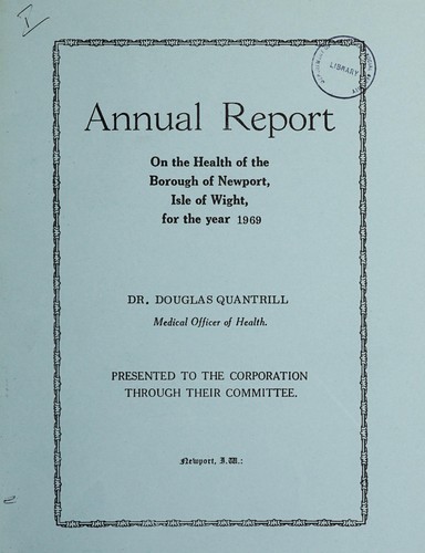 Cover for [Report 1969]