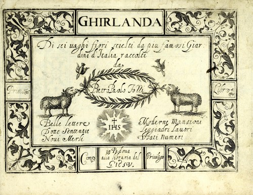 Cover for Ghirlanda di sei uaghi fiori scielti da piu famosi giardini d'Italia