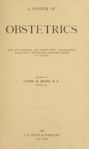 Cover for A system of obstetrics