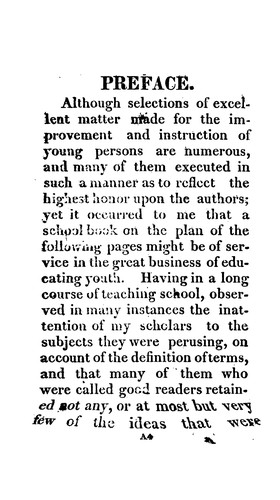 Cover for Young Gentleman and Lady's Explanatory Monitor: A Selection from the Best Authors Extant, Upon a ...
