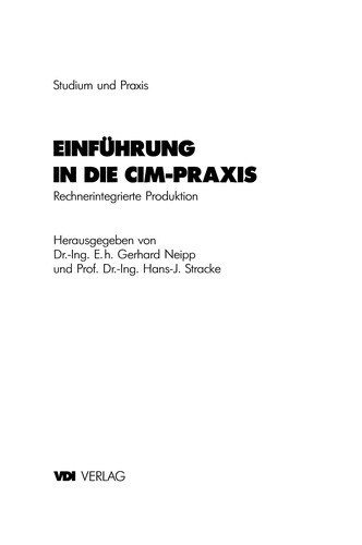 Cover for Einführung in die CIM-Praxis