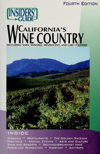 Cover for Insiders' guide to California's wine country