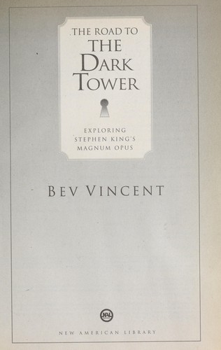 Cover for The road to The dark tower