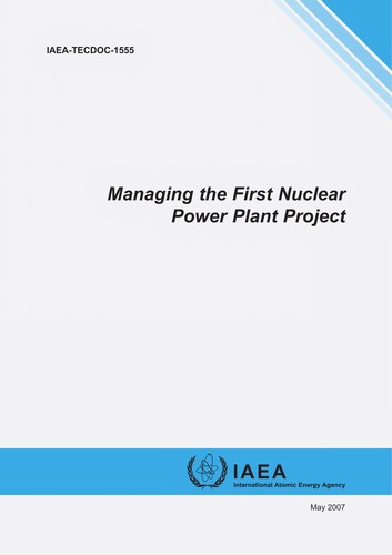 Cover for Managing the first nuclear power plant project.