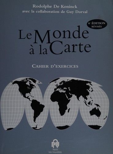 Cover for Le monde à la carte