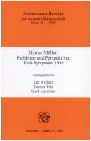 Cover for Heiner Müller