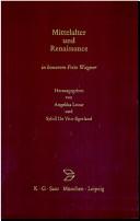 Cover for Mittelalter und Renaissance